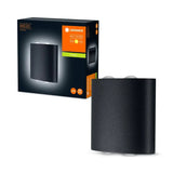 LED Wandlamp - Endura Stijl Updown Deco - Donker Grijs - 11W 550lm - 3000K Warm Wit