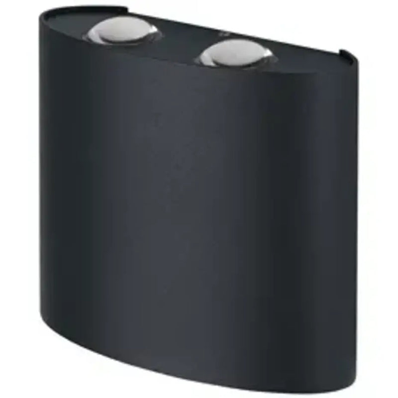 LED Wandlamp - Endura Stijl Updown Deco - Donker Grijs - 11W 550lm - 3000K Warm Wit