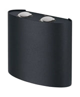 LED Wandlamp - Endura Stijl Updown Deco - Donker Grijs - 11W 550lm - 3000K Warm Wit