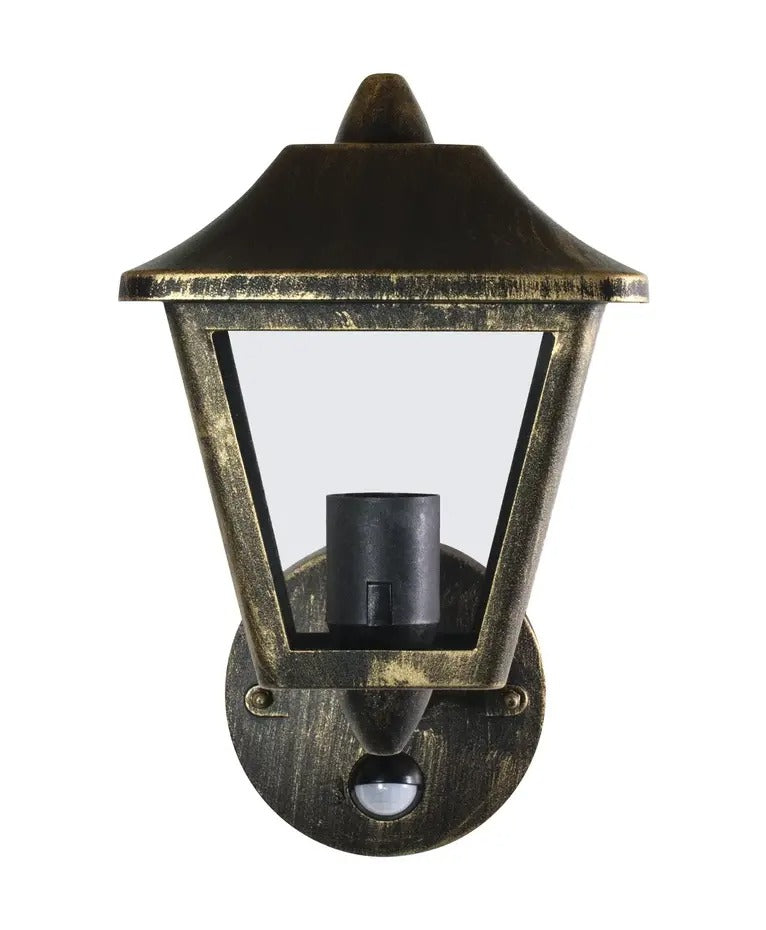 LED Wandlamp - Endura Classic Traditioneel Patina - E27 - Goud | Bewegings- en lichtsensor