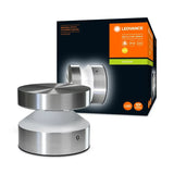 LED Wandlamp/Plafondlamp - Endura Stijl Cilinder - Roestvrij Staal - 6W 360lm - 3000K Warm Wit