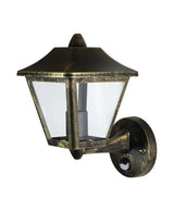 LED Wandlamp - Endura Classic Traditioneel Patina - E27 - Goud | Bewegings- en lichtsensor