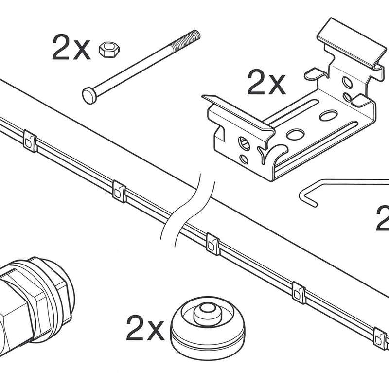 LED Waterdichte Montagebalk - 32W 138 lm/w - 4000k - 120cm - IP65