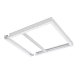 LED paneel Opbouw frame systeem- 60x60cm - Wit aluminium - 75mm hoog