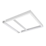 LED paneel Opbouw frame systeem- 60x60cm - Wit aluminium - 75mm hoog