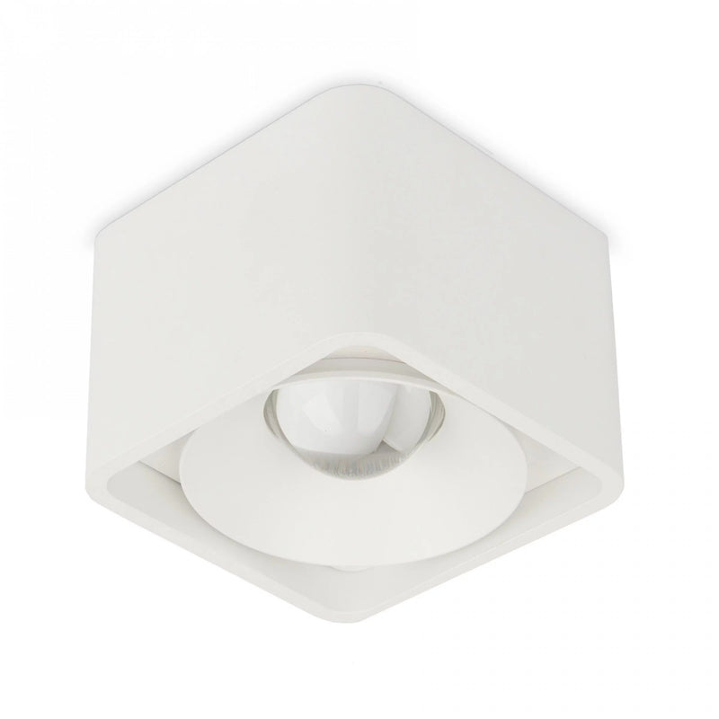 Lars Opbouwspot Wit – Aluminium Vierkante Plafondspot met Dim-to-Warm LED 10W