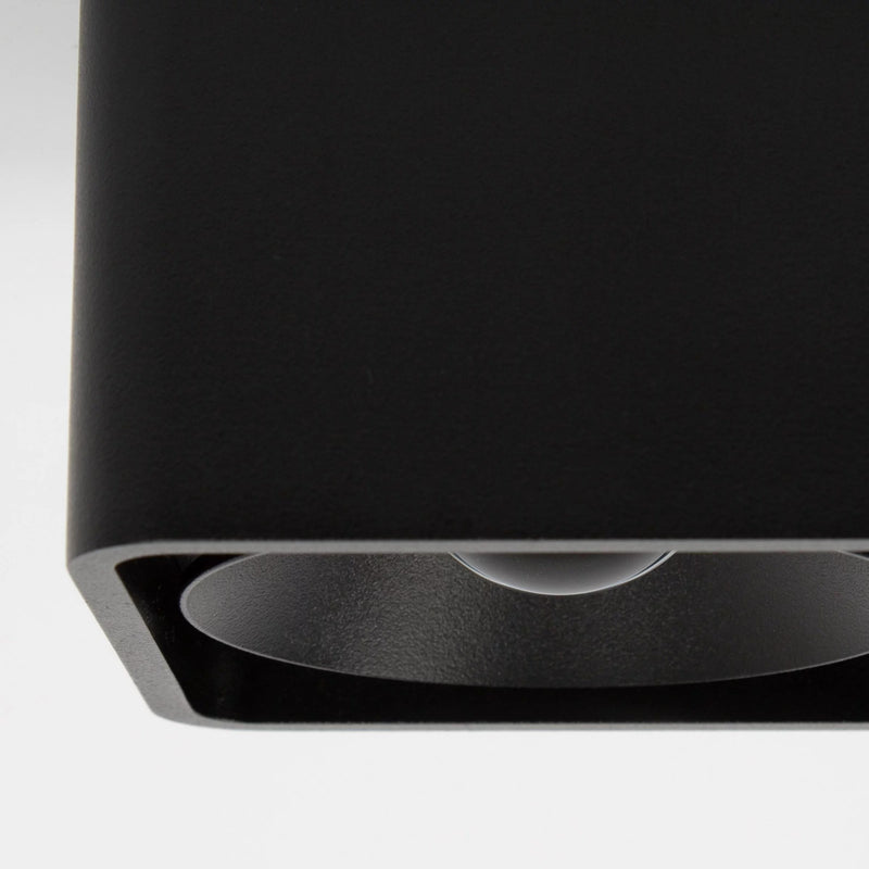Lars Opbouwspot Zwart – Aluminium Vierkante Plafondspot met Dim-to-Warm LED 10W