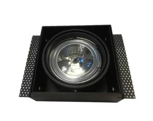 Luco-I Trimless AR111 Inbouwspot – Verstelbare Kardan Spot – Zwart