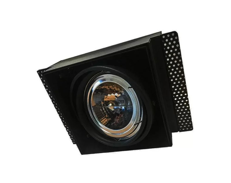 Luco-I Trimless AR111 Inbouwspot – Verstelbare Kardan Spot – Zwart