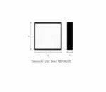 Madera Altus Evo LED Pendel – 90x90cm – Staal – Wit, Zwart, Grijs