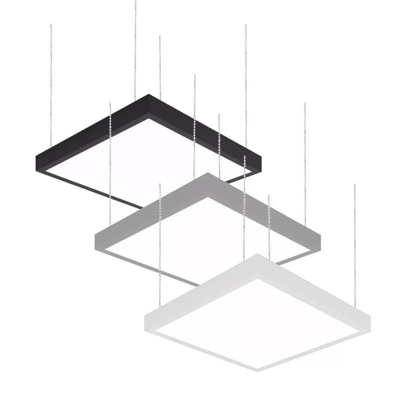 Madera Altus Evo LED Pendel – 90x90cm – Staal – Wit, Zwart, Grijs