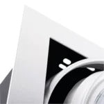 Mateo-I ES Kardan Spot – Enkel – GU10 – Wit/Zwart – Aluminium