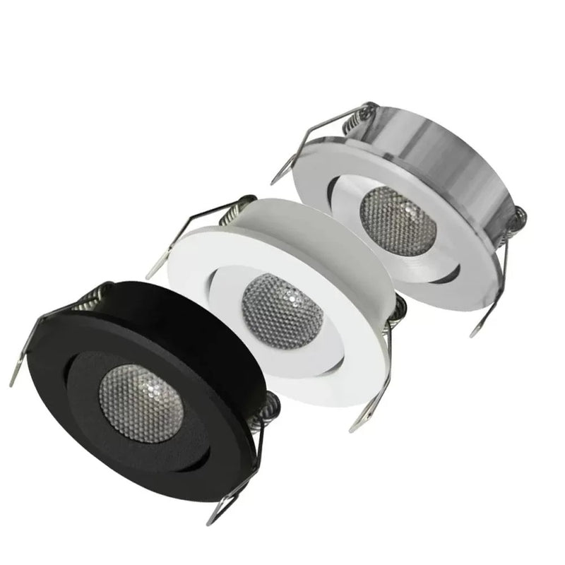 Mati LED Inbouwspot Verstelbaar – 1.5W Wit, Zwart of Chroom