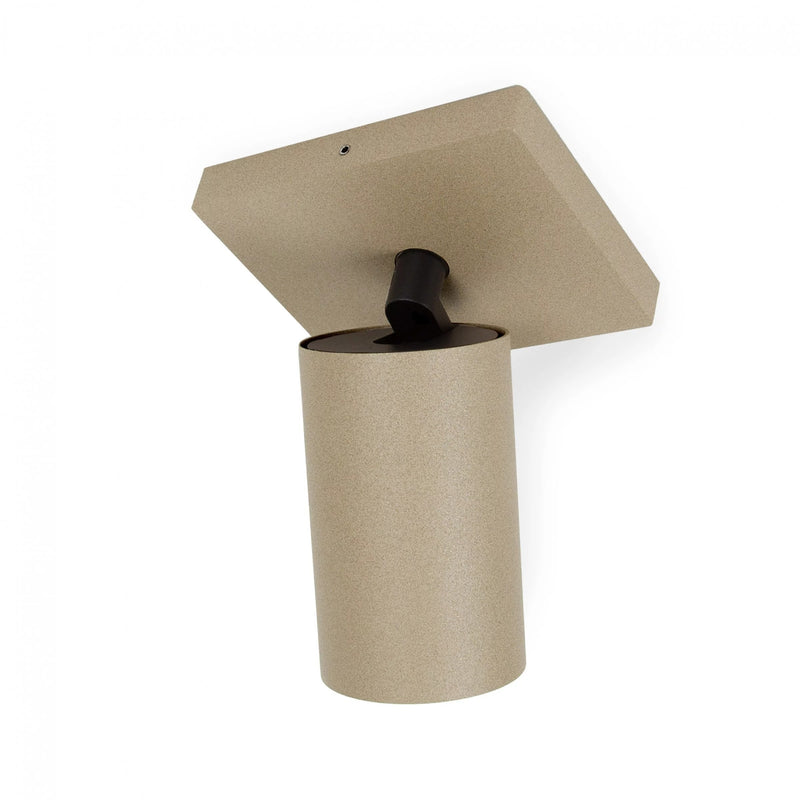 Mila 1 Opbouwspot Champagne – Aluminium Plafondspot met GU10 Fitting, Kantelbaar & Draaibaar