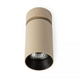 Mila 1 Rond Opbouwspot Champagne – Aluminium Plafondspot met GU10 Fitting, Kantelbaar en Draaibaar