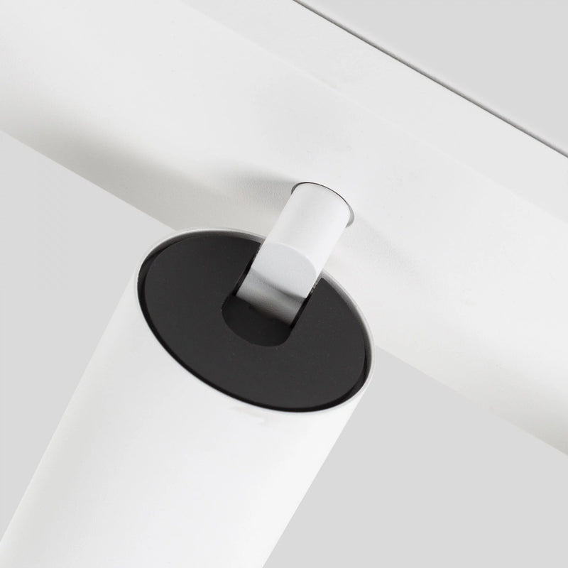 Mila 1 Wit Opbouwspot / Goud – Verstelbare Plafond- en Wandspot met GU10 LED