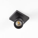 Mila 1 Zwart Opbouwspot / Goud – Verstelbare Plafond- en Wandspot met GU10 LED