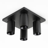 Mila 4 Zwart Opbouwspot / Zwart – Verstelbare 4-Lichts Plafond- en Wandspot met GU10 LED