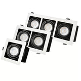 Modern-Day Mini Kardanspot – GU10 – Wit/zwart – Aluminium