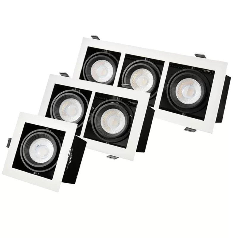 Modern-Day Mini Kardanspot – GU10 – Wit/zwart – Aluminium