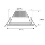 Mona LED Large Inbouw Downlight – 19W/27W/35W/40W – Wit/Zwart