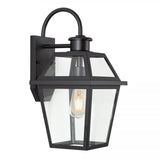 Muurlamp Perth – Traditionele Wandlamp Buiten Zwart Aluminium LED