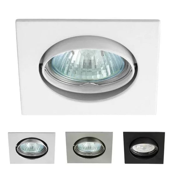 Navi Verstelbare Vierkante Inbouwspot GX5.3/LED Aluminium