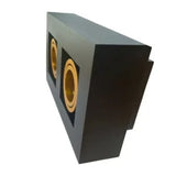 Nemo-II Opbouwspot Dubbel GU10 – Zwart met Goud Binnenwerk