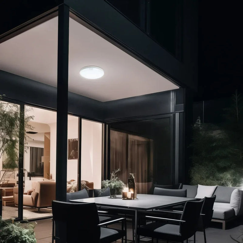 Nymphea Proxi PIR Wand/Plafondlamp IP54 met Sensor – 3000K/4000K