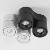 Ole 2 Wit Opbouwspot – Ronde Dimbare LED Plafond- en Wandspot 2x 9,4W Warm Wit