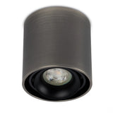 Oliver Opbouwspot Rond Gun Metal – Aluminium Plafondspot met GU10 LED Fitting