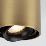 Oliver Opbouwspot Rond Messing – Aluminium Plafondspot met GU10 LED Fitting