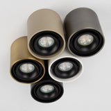 Oliver Opbouwspot Rond Messing – Aluminium Plafondspot met GU10 LED Fitting