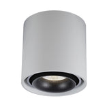 Oliver Opbouwspot Rond Wit – Aluminium Plafondspot met GU10 LED Fitting
