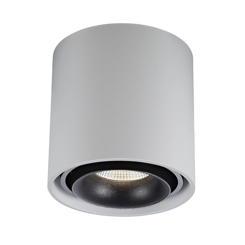 Oliver Opbouwspot Rond Wit – Aluminium Plafondspot met GU10 LED Fitting