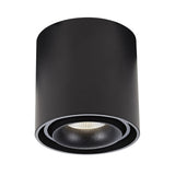 Oliver Opbouwspot Rond Zwart – Aluminium Plafondspot met GU10 LED Fitting