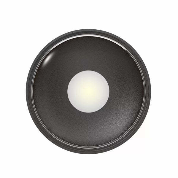 Icon Opbouwspot Plafonniere Zwart – Rond Aluminium LED Plafondlamp 6W 514lm IP65 3000K