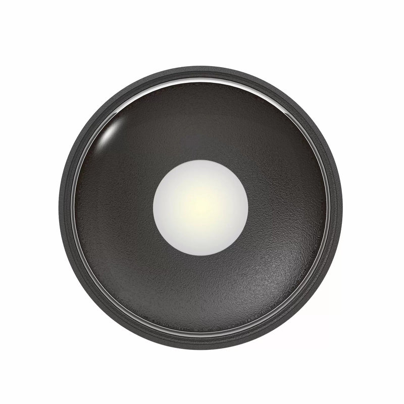 Icon Opbouwspot Plafonniere Zwart – Rond Aluminium LED Plafondlamp 6W 514lm IP65 3000K