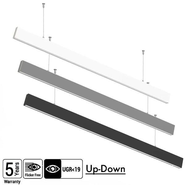 Opti-Line Slim Up-Down LED Pendel 50W | 5000Lm | 4000K | UGR<19