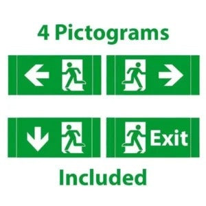 Opto LED Emergency | Opbouw/Inbouw | IP65 | 4W | 4000K | Grijs