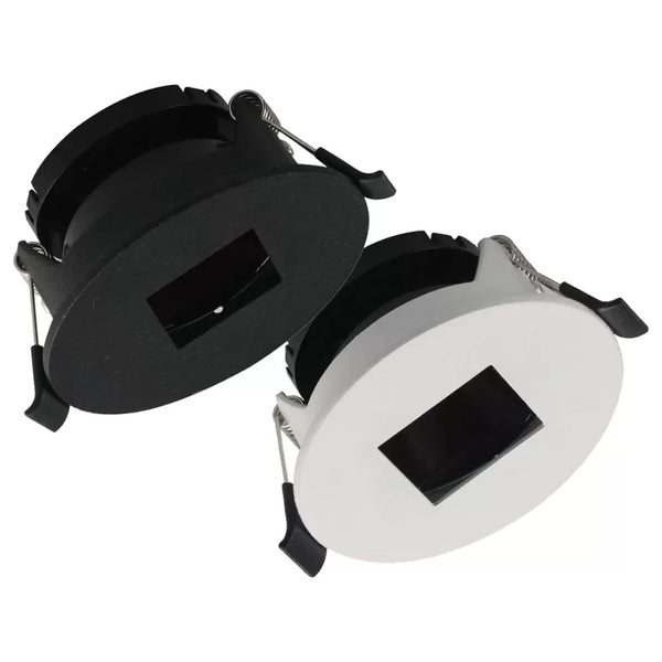 Opto-Square Inbouwspot Aluminium/PC Wit/Zwart Ø80mm GU10