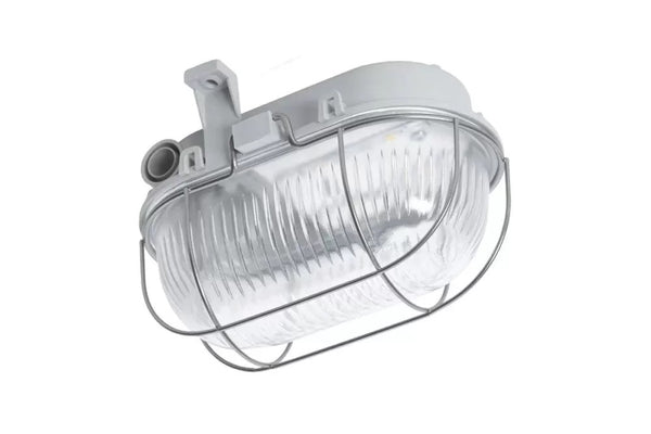 Oval LED Bulleye IP44 – Energiezuinige Grijze LED Plafondlamp