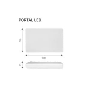 Portal LED Wand- & Plafondlamp | IP54 | IK08 | Wit | 3000K/4000K