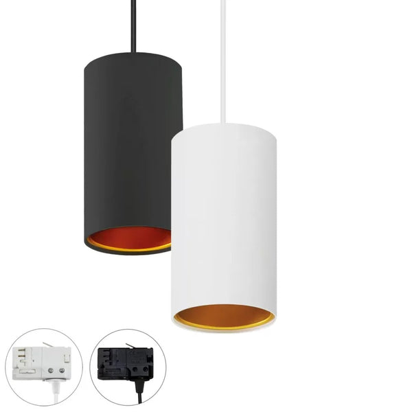 Riti Track GU10 Pendelarmatuur Aluminium Wit/Goud of Zwart/Goud