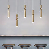 Luxe Aurea Gouden Hanglamp – Elegante Minimalistische LED Plafondlamp
