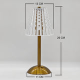 Aurora CrystalTouch – Klassieke Kristallen LED Tafellamp met Touchfunctie