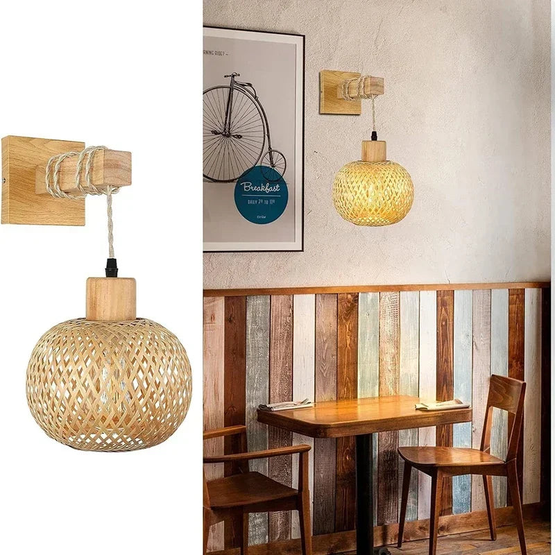 BAMBULUX Bamboe Wandlamp