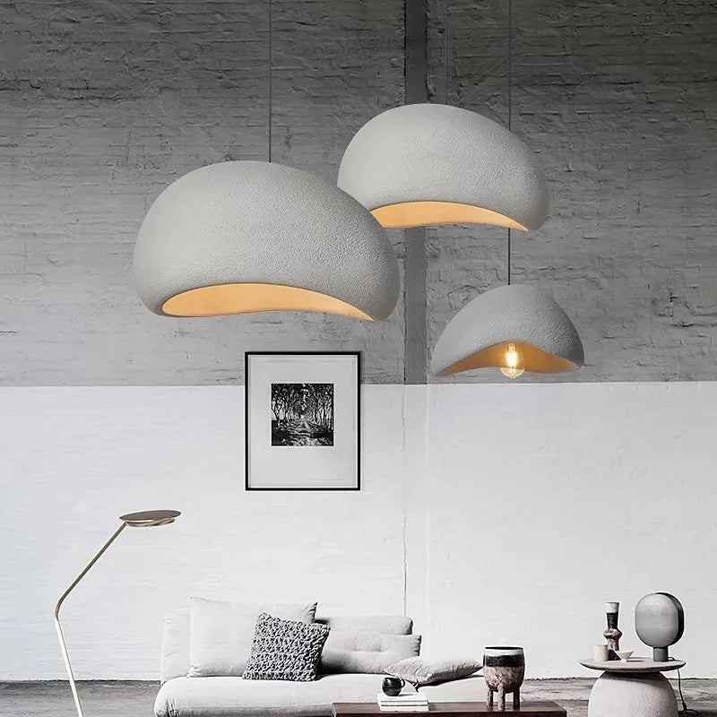 WabiGlow – Moderne Wabi Sabi LED Hanglamp voor Woonkamer, Eetkamer & Slaapkamer