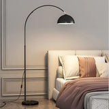 Nordic Arc Luxe Vloerlamp – Minimalistische LED Staande Lamp met Marmeren Basis