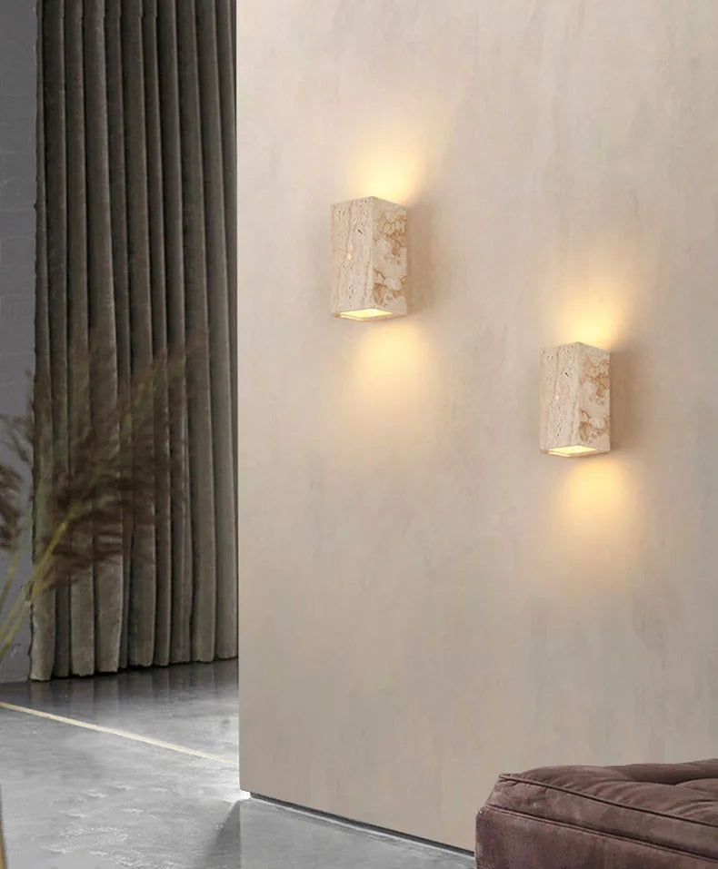 Luxe Marmeren Wandlamp – Stijlvolle LED Verlichting